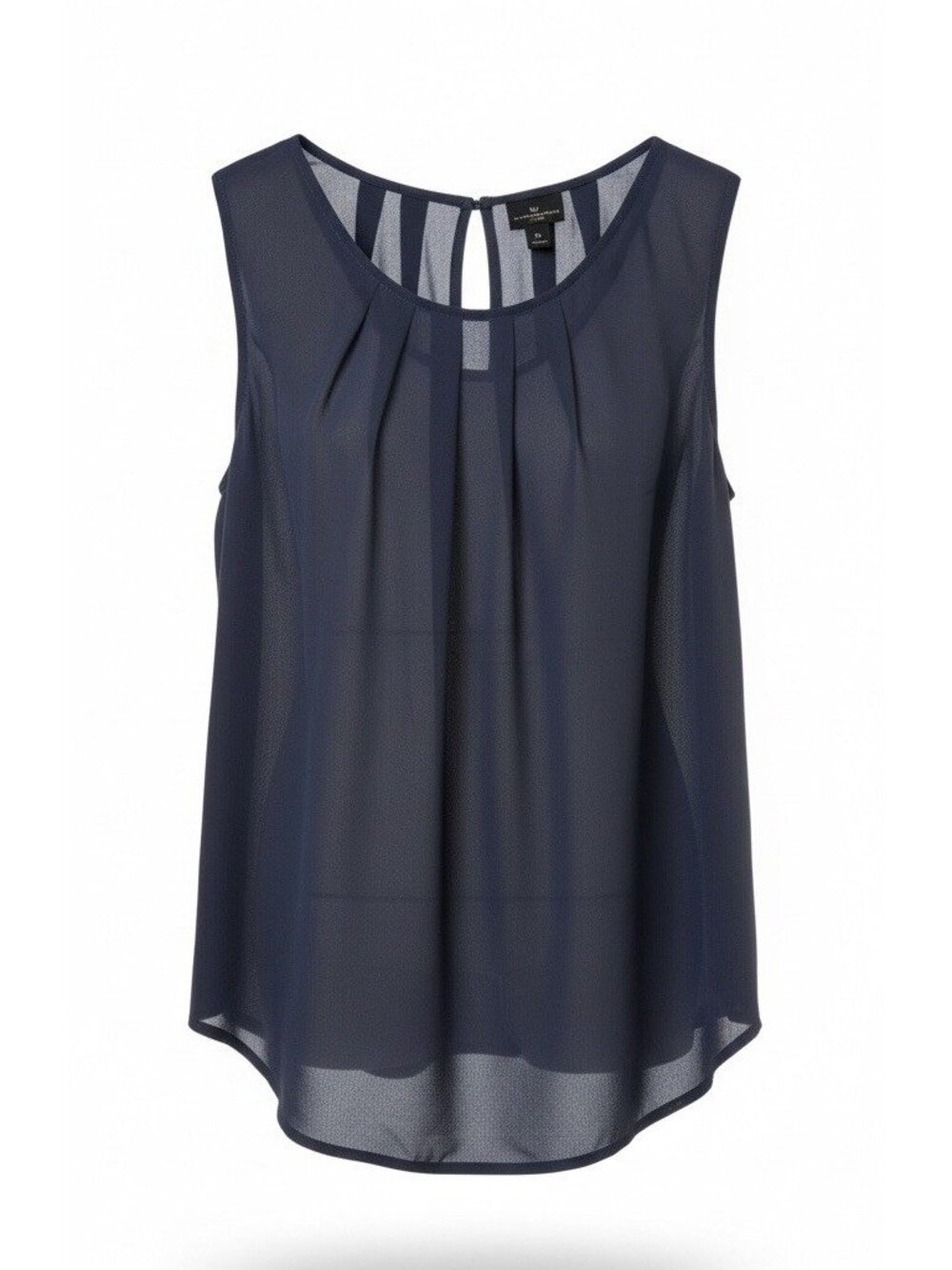 Women’s Worthington Dark Grey Petite Sleeveless Blouse Top, Size PL